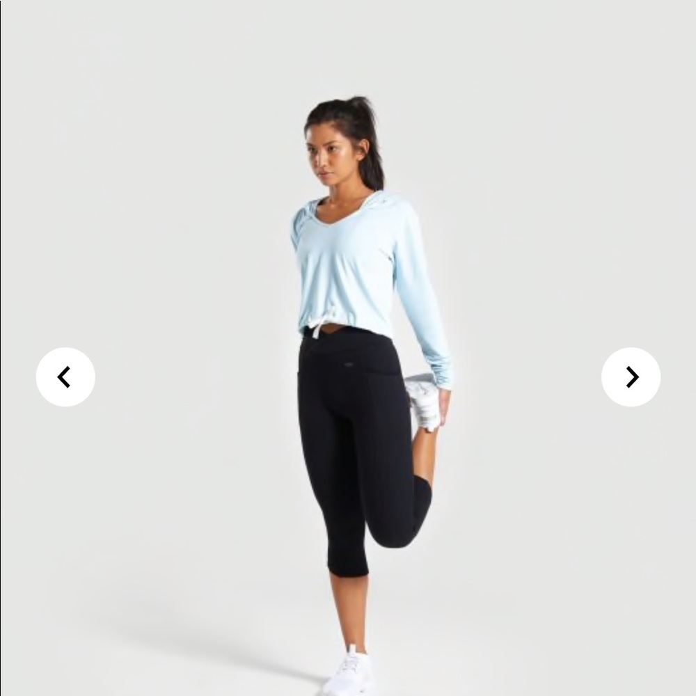 NWT GymShark Poise Hoodie light blue